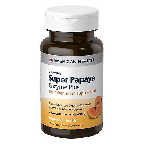 American Health Super Papaya Enzyme Plus, 90 Chewable Wafers (Pack of 1) on Productcaster.