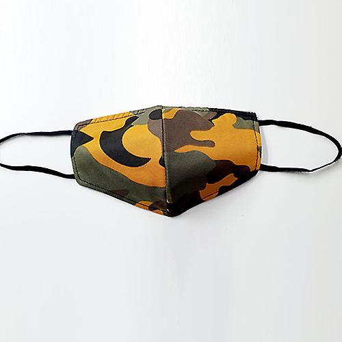 Giftscircle Fancy Cloth Face Mask Camo Brown & Orange, Pack of 10 (Pack of 1) on Productcaster.