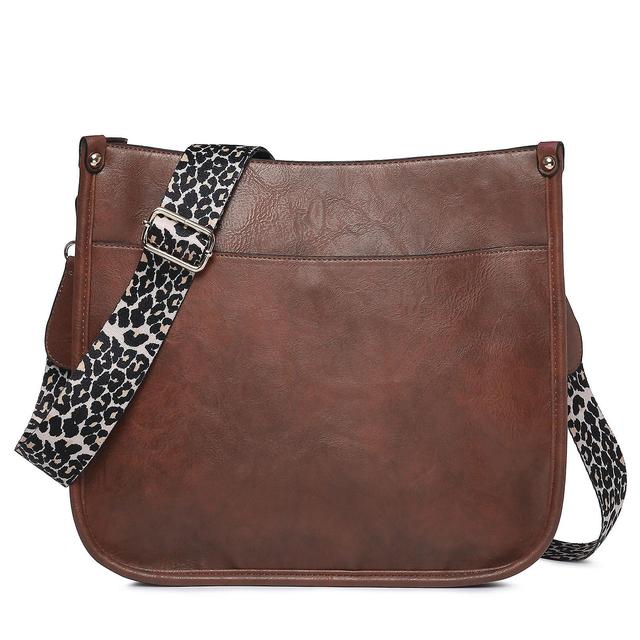 Leopard Guitar Strap Crossbody Bucket Purse - Couro vegano, durável, chique e elegante Design - Tamanho perfeito para o essencial do dia a dia - Mo... on Productcaster.