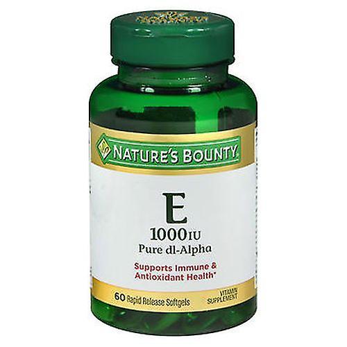 Natures Bounty Nature's Bounty Vitamin E Softgels,1000 IU ,60 Caps (Pack of 3) on Productcaster.