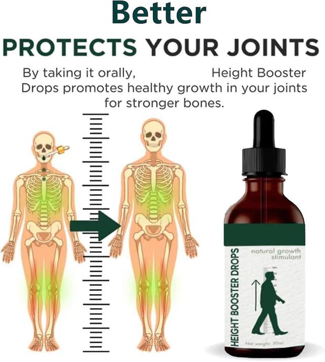 Gaoxing Height Booster Drops,height Growth Oil, Plant Extract High Oil For Adolescent Bone Growth 3 Pcs on Productcaster.