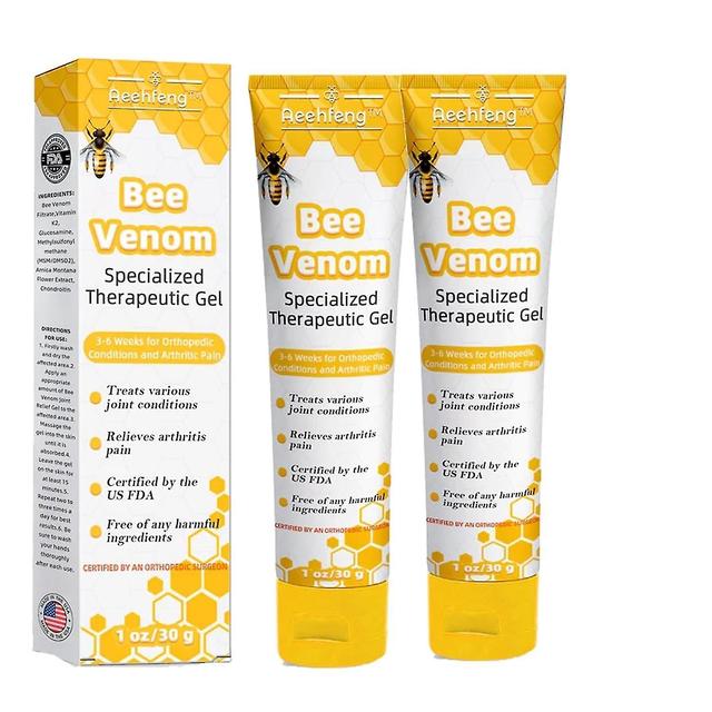 Včelí jed Gél na zmiernenie bolesti, Nový Zéland Včelí jed Joint Relief Gel, Bee Venom Professional Care Gel pre kĺby 2Ks / 2ks on Productcaster.