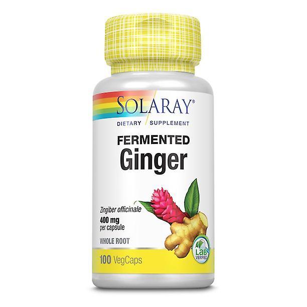 Solaray fermented ginger root 400mg | 100 vegcaps on Productcaster.