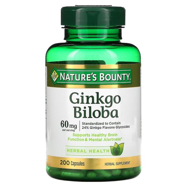 Natures Bounty Nature's Bounty, Ginkgo Biloba, 30 mg, 200 Capsules on Productcaster.