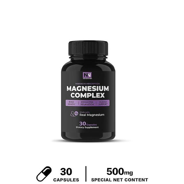 Vorallme High Absorption Magnesium Complex Improve Great Supplement For Men And Women For Sleep, Leg Cramps, Muscle Relaxation 30 capsules on Productcaster.