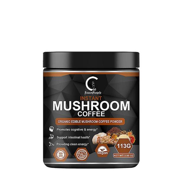 Vorallme 7-in-1 Complex Mushroom Coffee Substitute Energy Immune Relieving Anxiety Mental Clarity Focus Refreshing 113g on Productcaster.