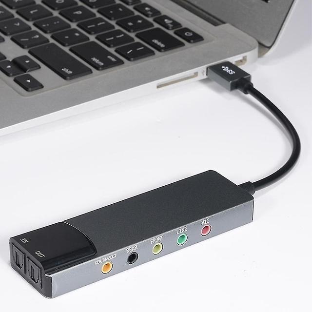 Usb Sound Card 7.1 5.1 Channel External Audio Card Spdif Optical For Pc Compute on Productcaster.