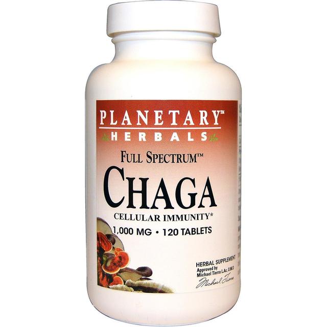 Planetary Herbals, Full Spectrum Chaga, 1,000 mg, 120 Tablets on Productcaster.