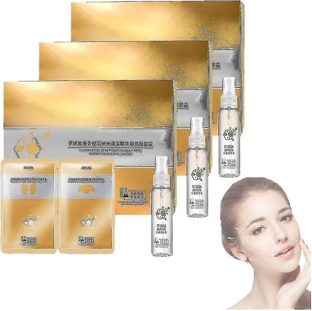 Spiral Peptide Deer Bone Collagen Essence Kit, Deep Bone Collagen Nano Instant Essence Filling Set F on Productcaster.