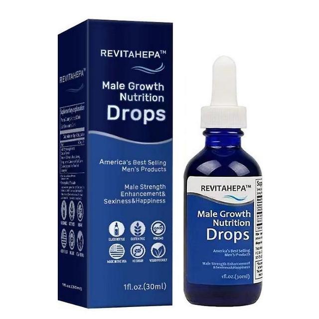 1-3pcs REVITAHEPA Male Growth Nutrition Drops, Blue Direction Benefit Drops for Men 1pc on Productcaster.