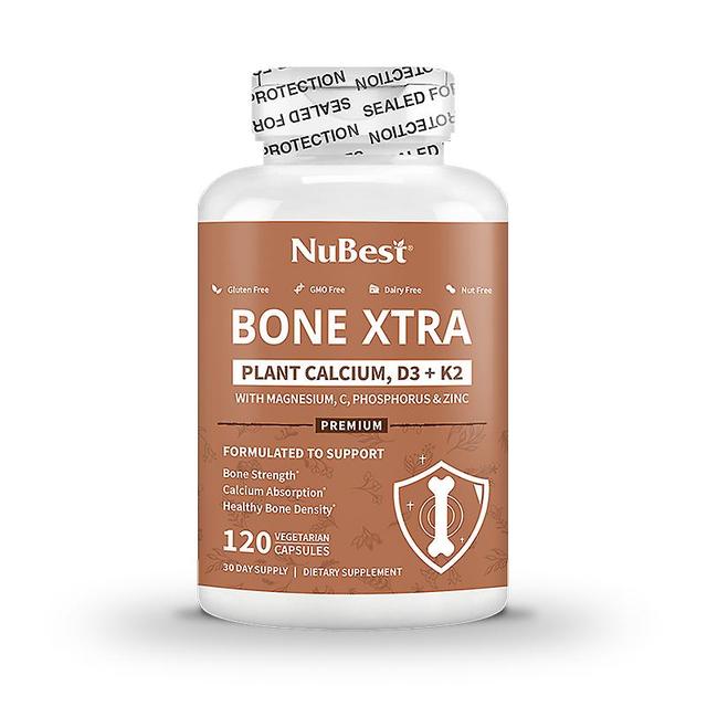 NuBest Bone Xtra, Plant-Based Formula for Teens & Adults, 120 Vegan Capsules on Productcaster.