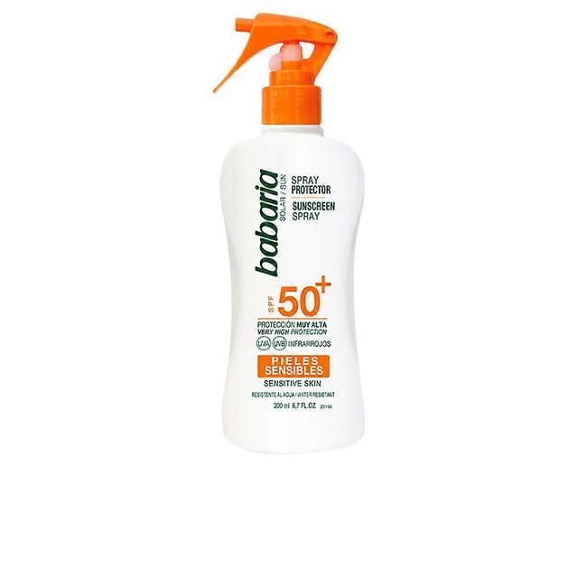 Babaria aurinkosuojasuihke herkälle iholle spf50 200ml on Productcaster.