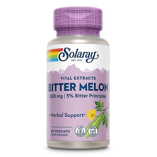 Solaray estratto di frutta di melone amaro 500mg 5% principi amari | | di supporto di zucchero nel sangue sano | verificati in laboratorio 60 vegcaps on Productcaster.