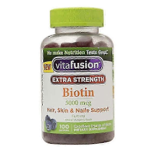 Vitafusion extra strength biotin 5000 mcg, blueberry, 100 ea on Productcaster.