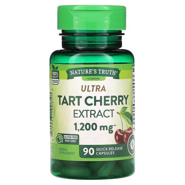 Nature's Truth, Ultra Tart Cherry Extract, 1,200 mg, 90 Quick Release Capsules on Productcaster.