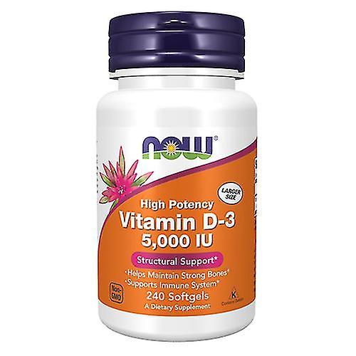 Now Foods Vitamin D3,5000 Iu,5000iu 240 Softgels (pack Of 6) on Productcaster.