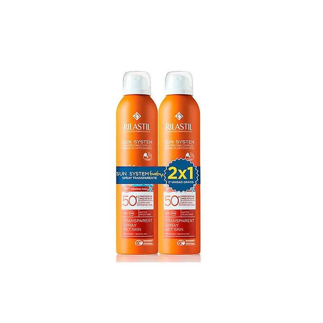 Rilastil sun system baby spray transparent spf50+ 2x200ml on Productcaster.