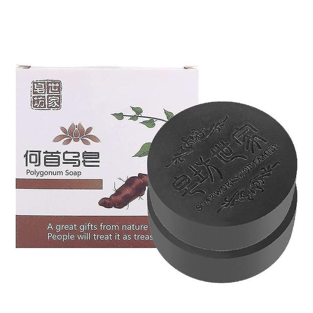 Hywl He Shou Wu Soap Hair Growth, Black & Thick Hair Fallopia Multiflora Shampoo He Shou Wu Shampoo Soap, He Shou Wu Extract Shampoo Deep Cleansing... on Productcaster.