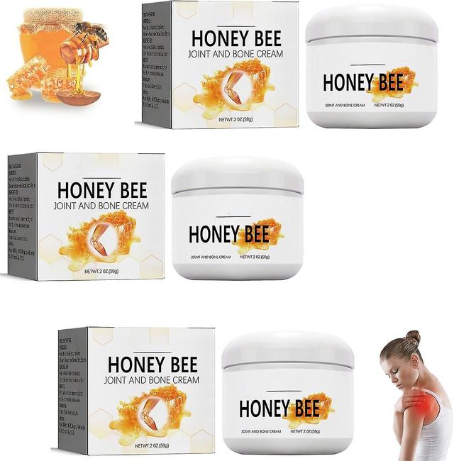 Honning Bi Fælles Og Bone Cream, Bee Venom Gel Joint And Bone Cream, New Zealand Bee Venom Professional Treatment Gel, Bee Venom Joint Relief Gel 3pcs on Productcaster.