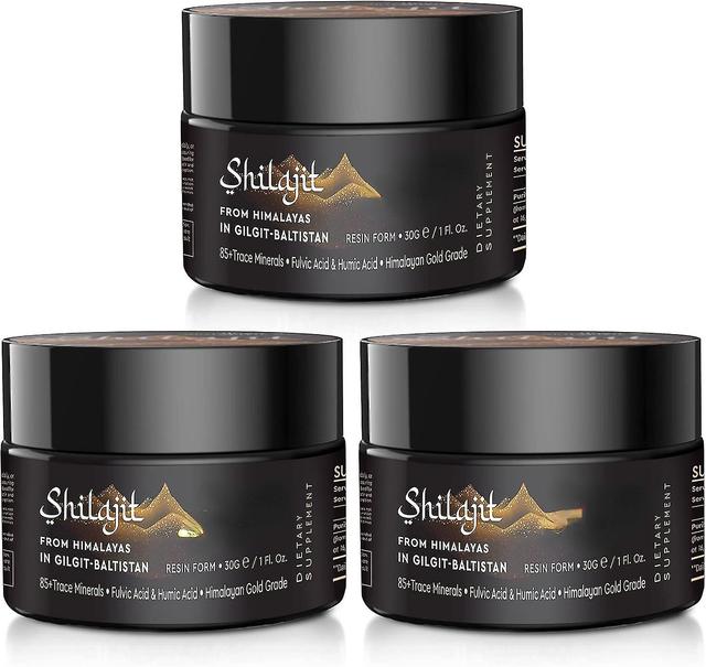 Shilajit Purest Himalayan Shilajit Resin - Grade 100% Shilajit With Fulvic 85+ Trace Minerals For Immune 3pcs on Productcaster.