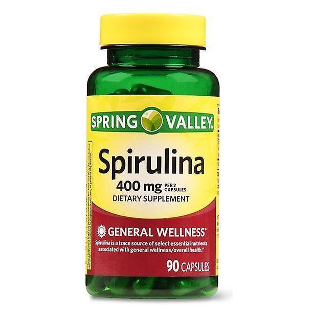 Spring valley spirulina capsules, 400mg, 90 count on Productcaster.