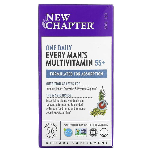 New Chapter, Every Man's One Daily 55+ Multivitamin, 96 Vegetarian Tablets on Productcaster.