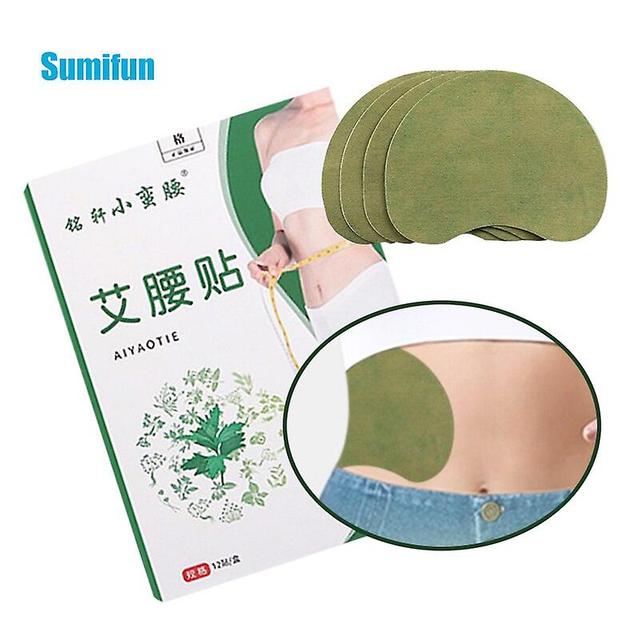 Coscelia 12pcs/box Wormwood Slimming Product Pain Patch Lose Weight Body Toxins Detox Herbal Medical Plaster Fat Burning Sticker C2630 on Productcaster.