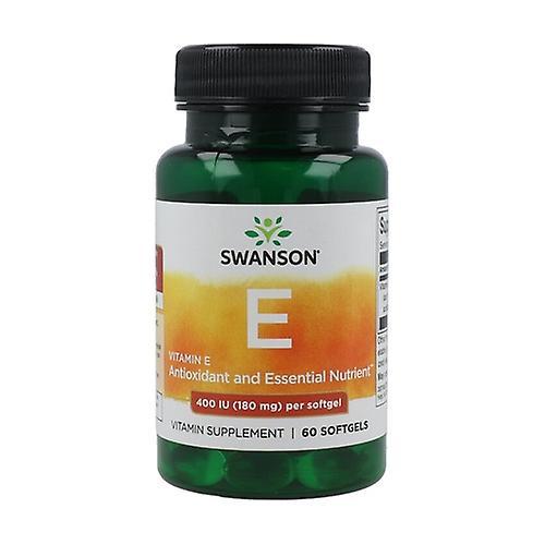 Swanson Vitamin E, 400 IU 60 softgels on Productcaster.