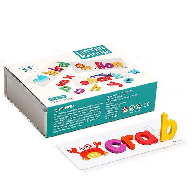 English Alphabet-card Set Kindergarten English Teaching Tool Fall Resistant Letter Toy Spelling Words on Productcaster.