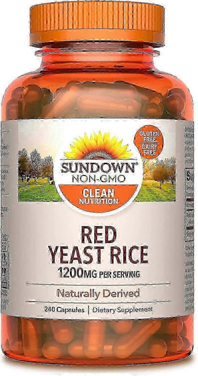 Sundown Naturals Red droždie Rice, 1200 mg, kapsule, 240 EA on Productcaster.