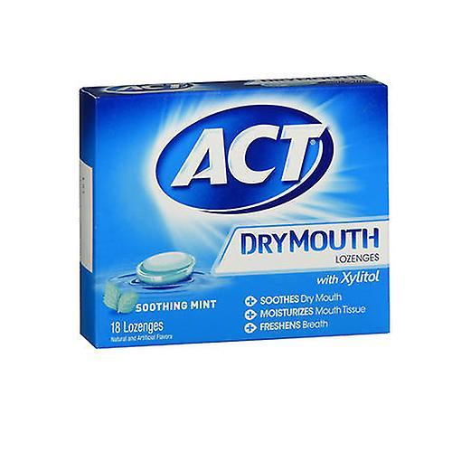 Act ACT Zuigtabletten met droge mond, Mint 18 per stuk (verpakking van 4) on Productcaster.