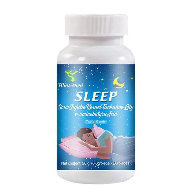 Vorallme 1 Bottle 60 Pills Aminobutyric Acid Tablets Help Improve Sleep Sleep Faster Longer Chewing Tablets Health Food on Productcaster.