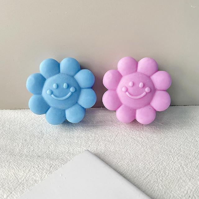 Cara sonriente del molde de jabón de silicona, molde de caramelo de chocolate de flores Fondant cake Decorationting Tool Lot on Productcaster.