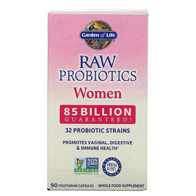 Garden of Life, RAW Probiotics, Women, 85 Billion, 90 Vegetarian Capsules on Productcaster.