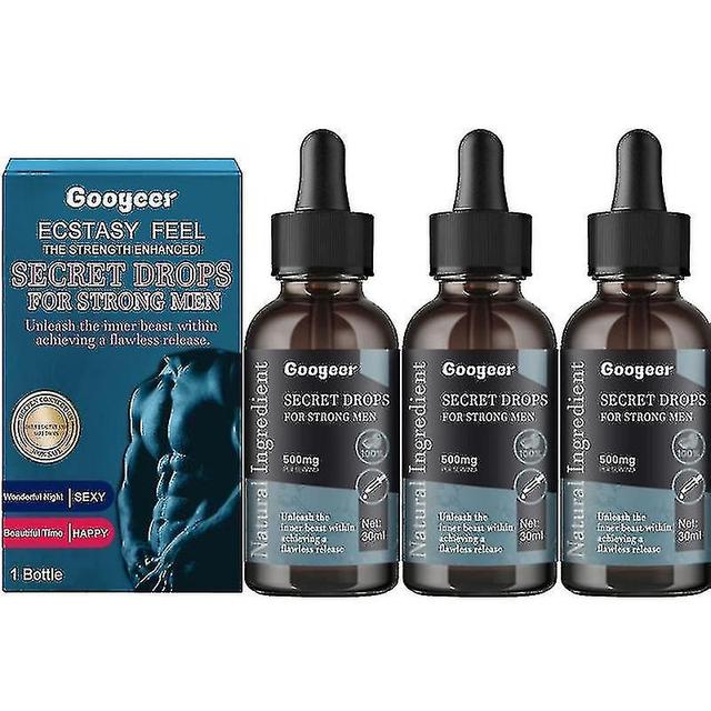 3x Secret Drops For Strong Men, Secret Happy Drops, Enhancing Sensitivity & Pleasure on Productcaster.