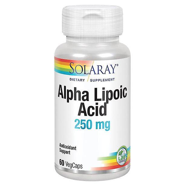 Solaray alpha lipoic acid 250 mg | healthy antioxidant activity & energy metabolism support | non-gmo & vegan | 60 vegcaps on Productcaster.