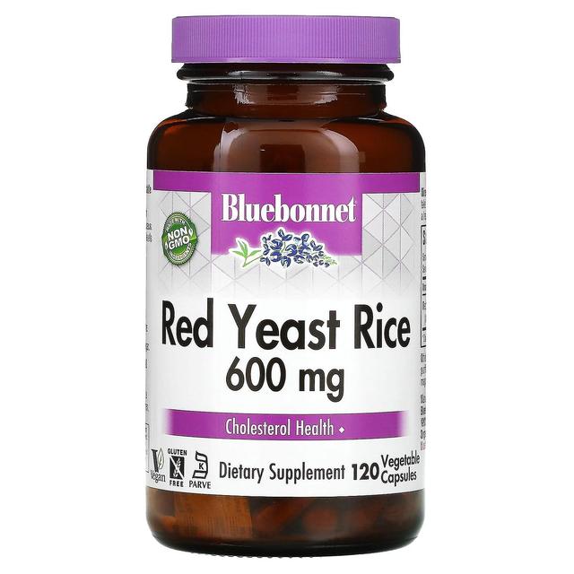 Bluebonnet Nutrition Bluebonnet Nutrizione, Riso di lievito rosso, 600 mg, 120 Capsule Vegetali on Productcaster.