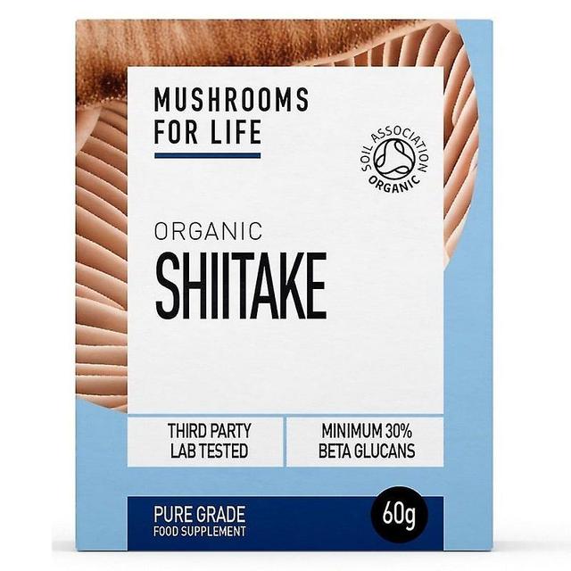 Mushrooms4Life Mushrooms for Life Organic Shiitake Powder 60g (MFL211) on Productcaster.