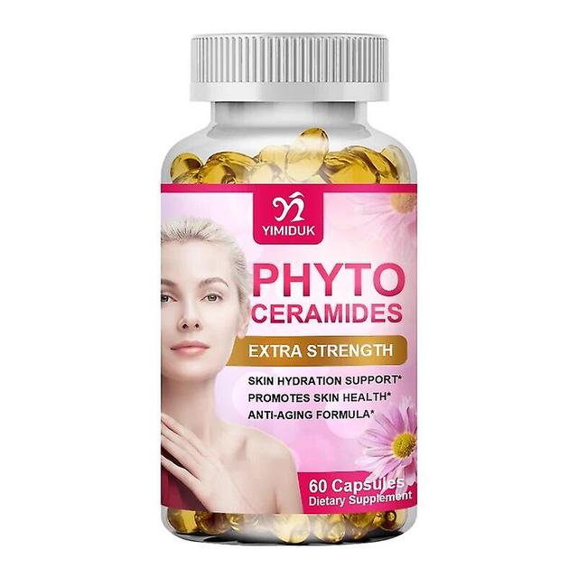 Visgaler Ernährung Phytoceramide Kapseln Natürliche Anti-Aging-Vitamine für Haut und Haar für Kollagen-Boost und -Verjüngung 1 Flasche 60 pcs on Productcaster.