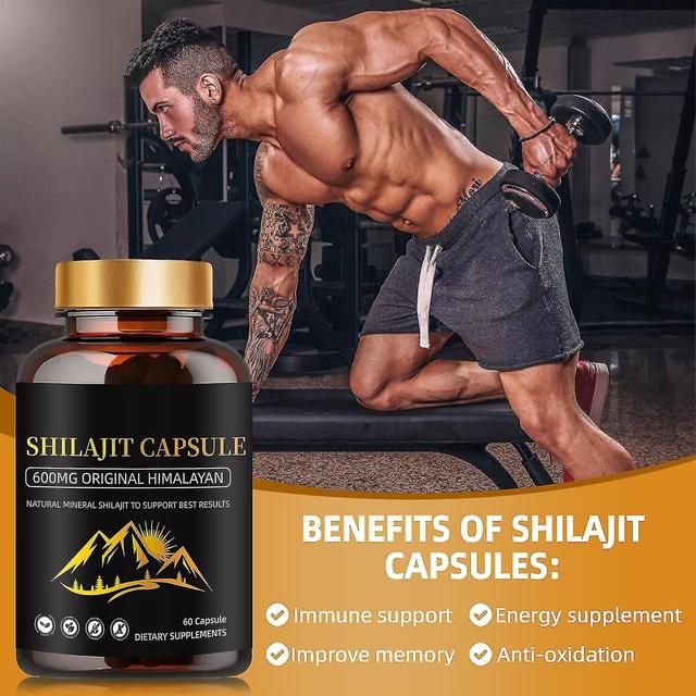 Pure Himalayan Shilajit Capsules - High Potency Supplement With Trace Minerals & Fulvic Acid For Immune Support 3 Bottle - 180pcs on Productcaster.