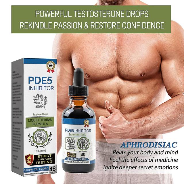 Secret Happy Drops For Strong Men, Pde5 Inhibitor Supplement Drop, Natural Strengthening Drops Enhancing Sensitivity & Pleasure 180ml - 3pcs B on Productcaster.