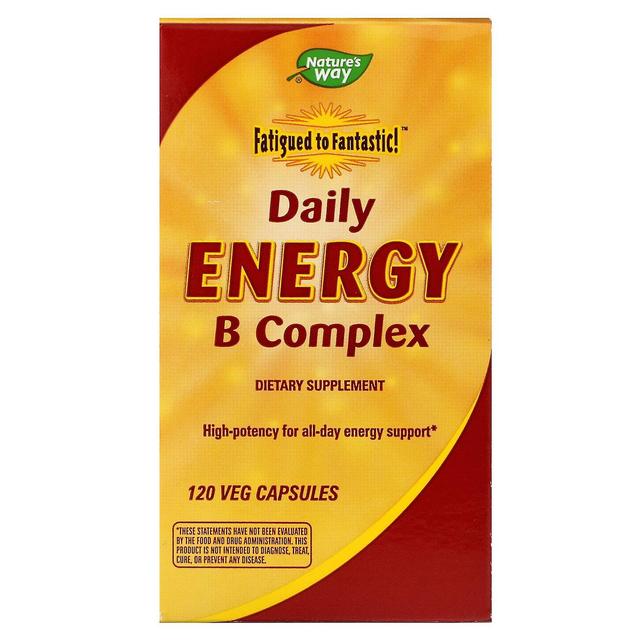 Nature's Way, Trött till Fantastiskt!, Daglig Energi B Complex, 120 Veg kapslar on Productcaster.