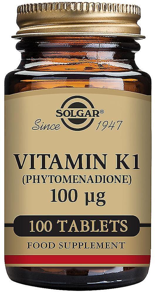 Solgar Prírodný vitamín K 100 mcg 100 tabliet on Productcaster.