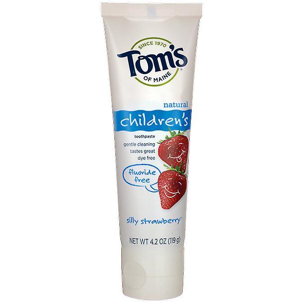 Tom's of maine silly strawberry fluoride-free natural toothpaste 4.2 oz paste on Productcaster.