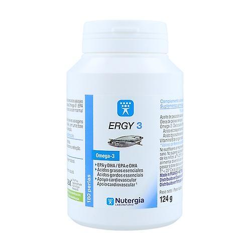 Nutergia Ergy 3 omega 3, DHA and EPA 180 softgels on Productcaster.