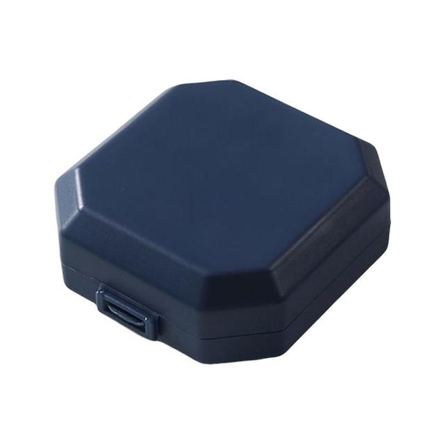 Tablets Storage Box Good Sealing Dust-proof Mini 6 Grids Pills Vitamin Dispensing Organizer For Outdoor Qinhai Dark Blue on Productcaster.