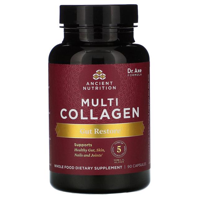 Dr. Axe / Ancient Nutrition Dr. Axe / Nutrizione Antica, Multi Collagen, Gut Restore, 90 Capsule on Productcaster.