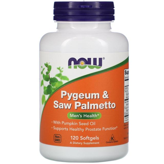 NOW Foods Nu Foods, Pygeum & Saw Palmetto, 120 Softgels on Productcaster.