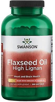 Swanson Flaxseed Oil High in Lignans 200 Softgels on Productcaster.