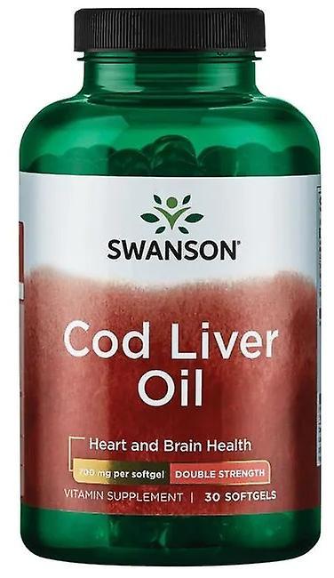 Swanson Cod leveren olje 700 mg dobbel styrke 30 Softgels 45 gr on Productcaster.